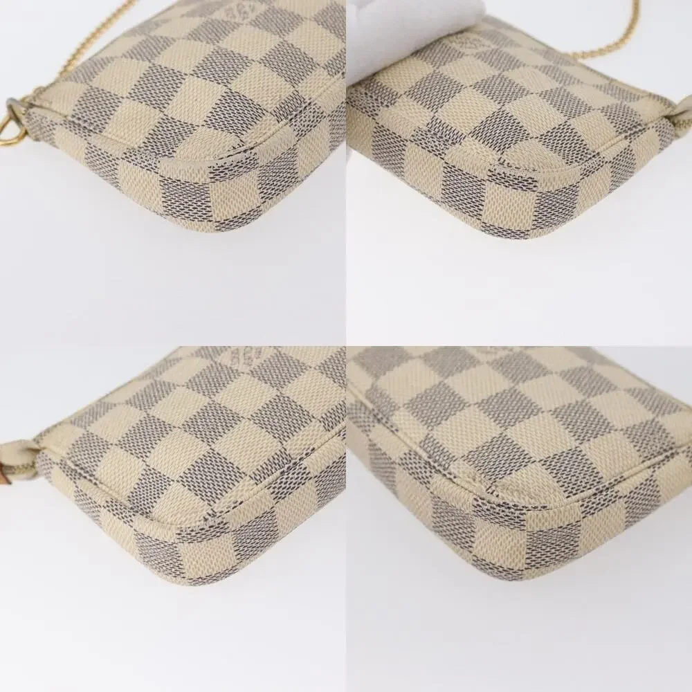 Louis Vuitton Damier Azur Mini Pochette Accessoires Pouch White